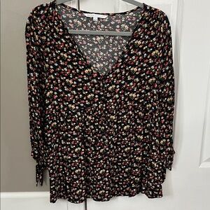 The Nines by Hatch Floral Maternity Blouse